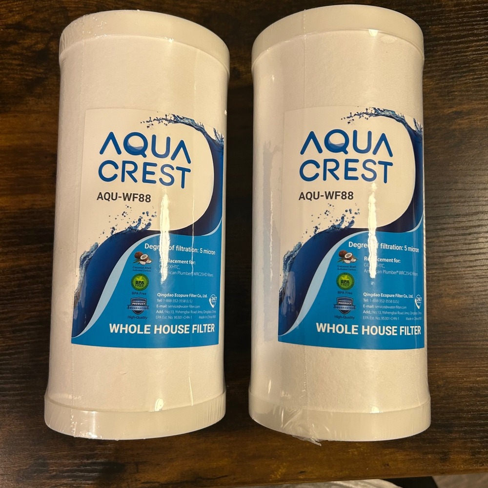 Aqua Crest Water Filter 2-Pack White 5-Micron Whole House AQU-WF88 Replacement